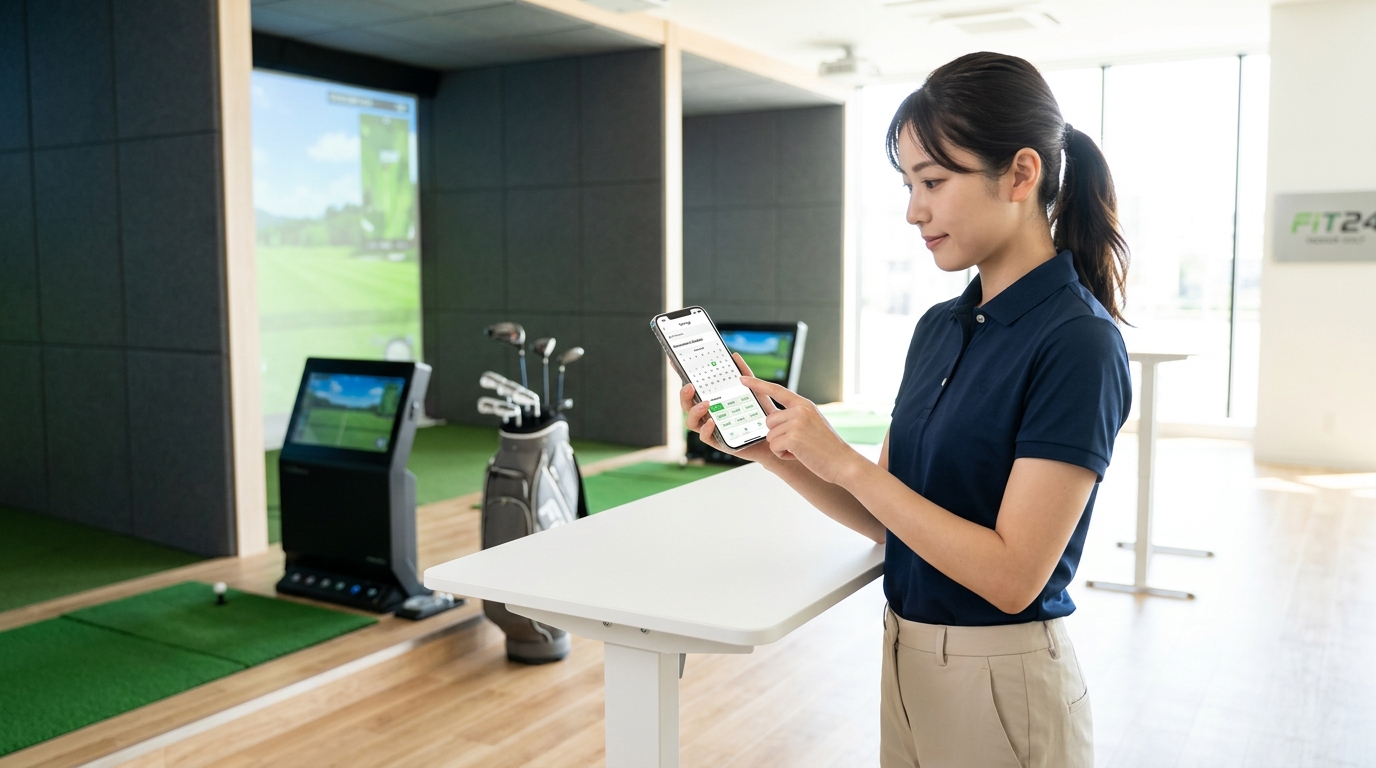 FiT24インドアゴルフの予約方法と利用の流れをわかりやすく解説