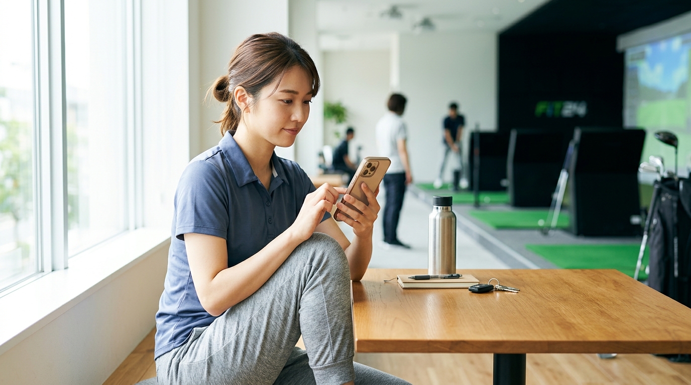 FiT24インドアゴルフの予約方法と利用の流れをわかりやすく解説